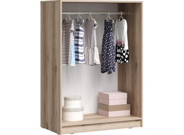Шкаф для одежды Кинд ШК-05 супермат белый / дуб делано