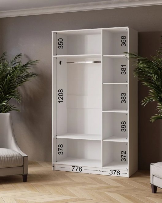 Шкаф Ларс 120 белый