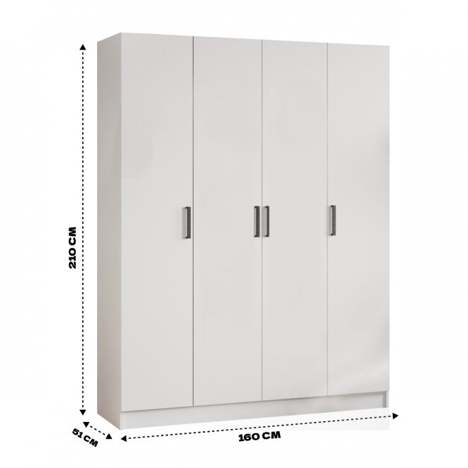 Шкаф Ларс 160 белый