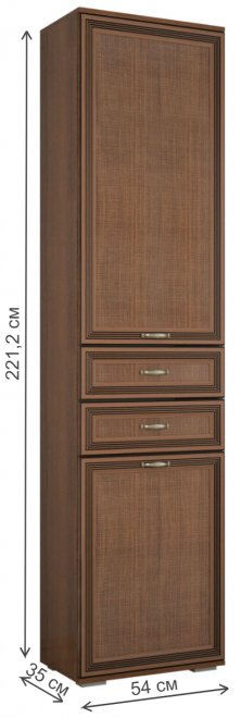 Шкаф Ливорно ЛШ-3 орех донской