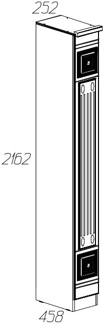 Шкаф Лючия №189 дуб оксфорд серый