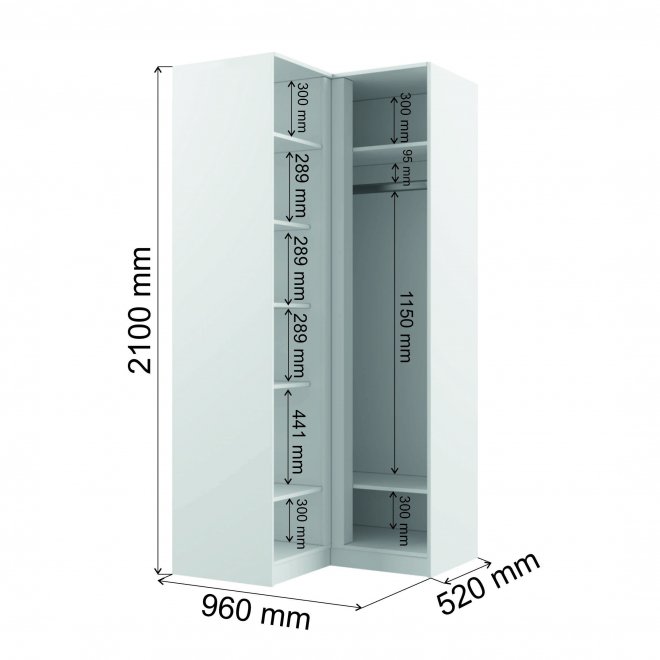 Шкаф Мадера ШМУ ЛДСП сонома