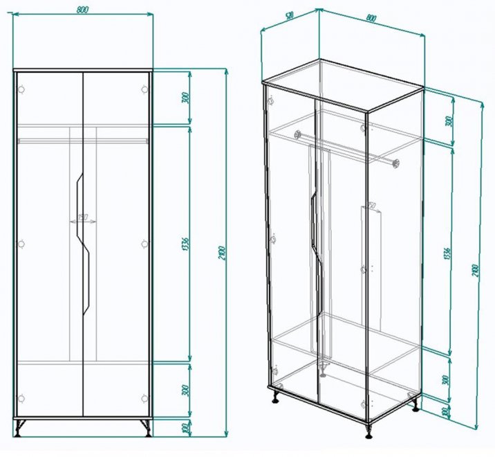 Шкаф МегаKraft 1 левый белый / бетон лофт светлый