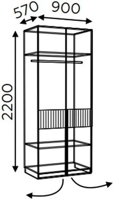 Шкаф Моника 7 авелано