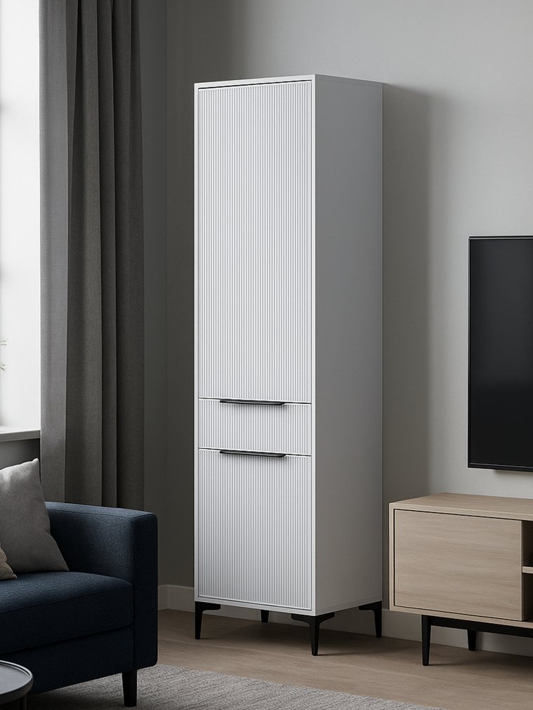 Шкаф Иадама белый / белый глянец