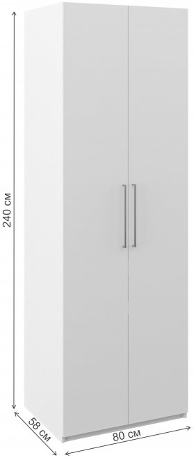 Шкаф Отис МН-039-04 П2 белый / графит
