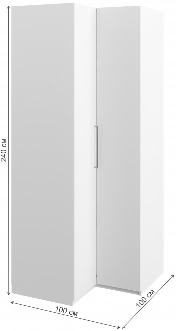 Шкаф Отис МН-039-09 П1 белый / белый