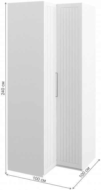 Шкаф Отис МН-039-09 П7 белый / белый