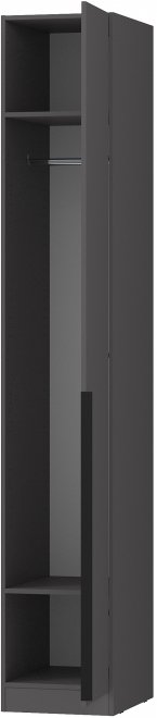Шкаф-пенал для одежды home tower 12ШПО-П.102.1 правый графит