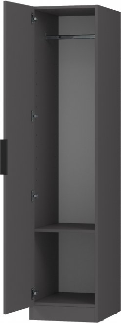 Шкаф-пенал для одежды home tower-s 12ШПО.002.1 графит