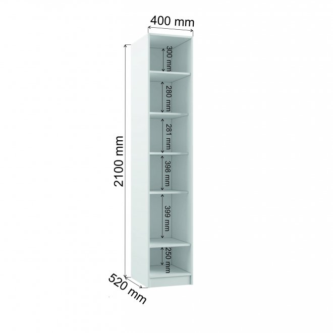 Шкаф Мадера ДМ лдсп белый