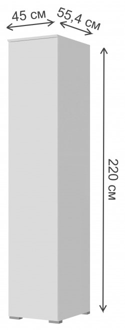 Шкаф Плейона однодверный белый