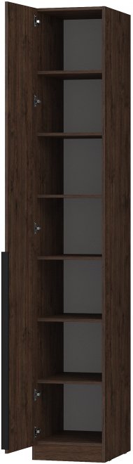 Шкаф-пенал с полками home tower 12ШПП-Л.101.1 левый брауни