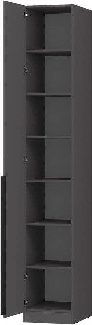 Шкаф-пенал с полками home tower 12ШПП-Л.101.1 левый графит