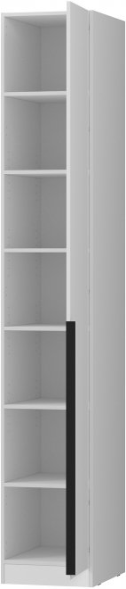 Шкаф-пенал с полками home tower 12ШПП-П.101.1 правый белый