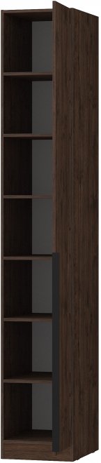 Шкаф-пенал с полками home tower 12ШПП-П.101.1 правый брауни