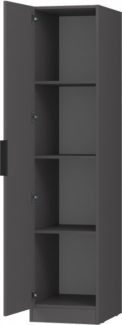 Шкаф-пенал с полками home tower-s 12ШПП.001.1 графит