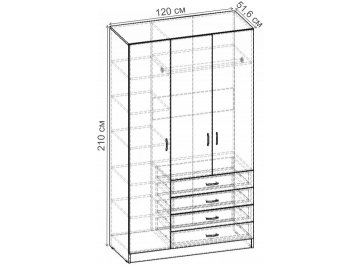 Шкаф Рио-3.9 ШР.066.1200-01