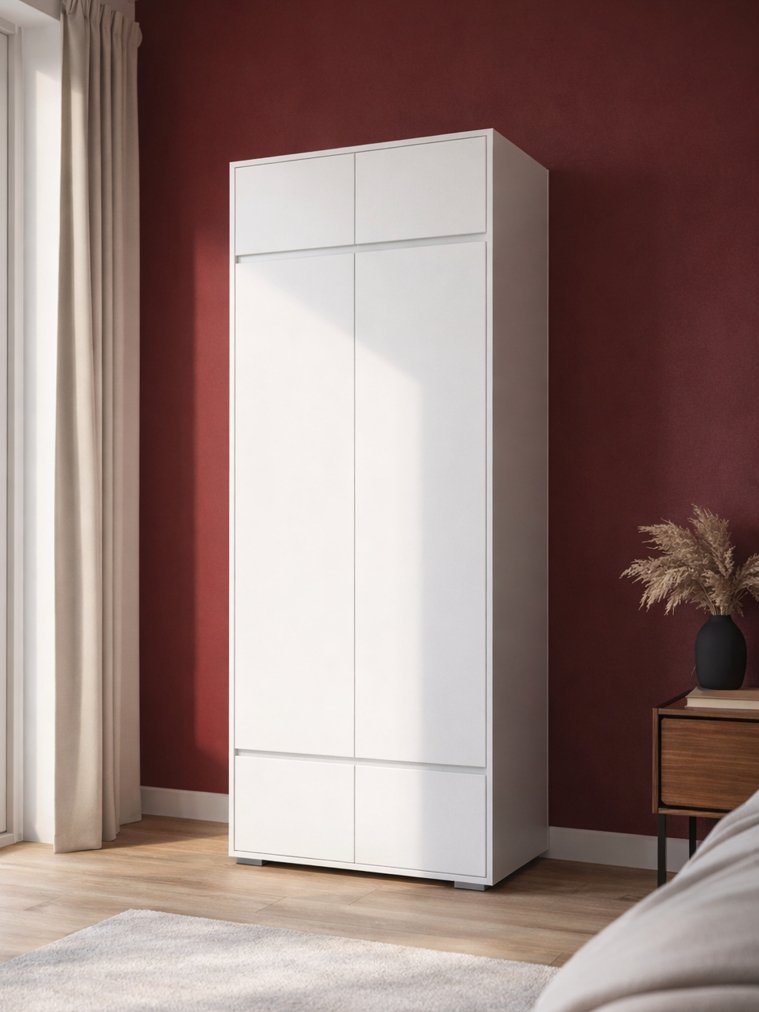 Шкаф Роут двухстворчатый белый