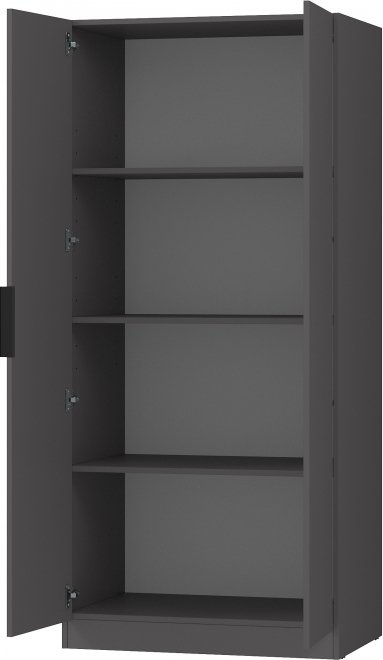 Шкаф с полками home tower-s 12ШП.001.1 графит