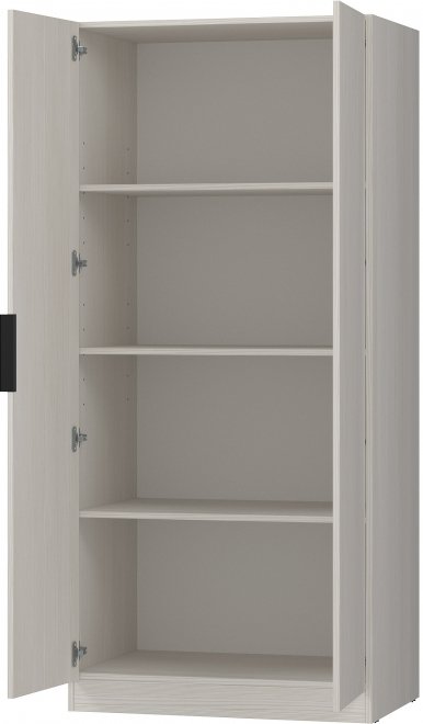 Шкаф с полками home tower-s 12ШП.001.1 слоновая кость