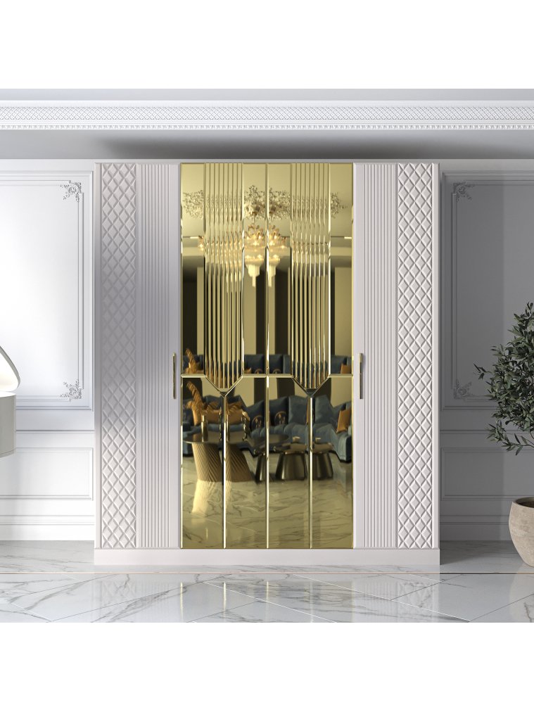 Шкаф Савелья СВЛ-01 кашемир / золото