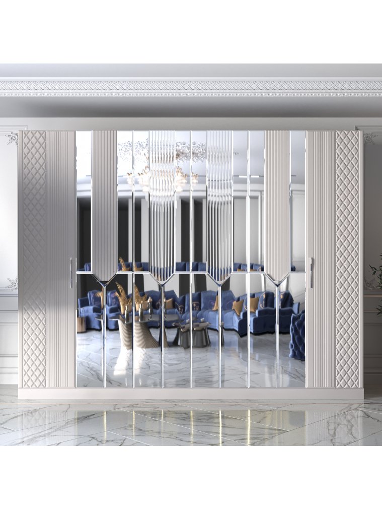 Шкаф Савелья СВЛ-02 кашемир / серебро