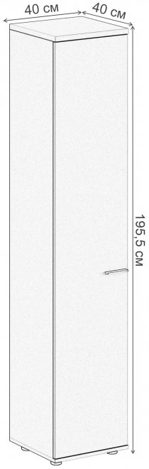 Шкаф SG.802.OL.WH.L дуб светлый / белый