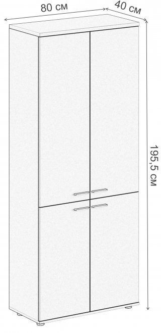 Шкаф SG.811.OL.OL.OL дуб светлый