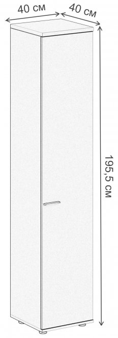 Шкаф SG.812.OL.OL.R дуб светлый