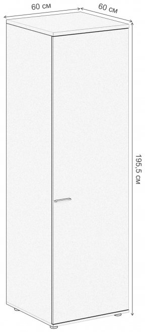 Шкаф SG.823.WH.OL.R белый / дуб светлый