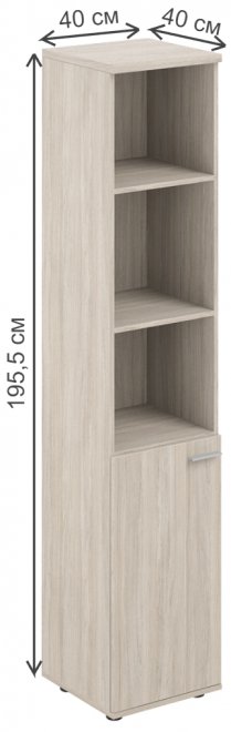 Шкаф SG.852 левый дуб светлый