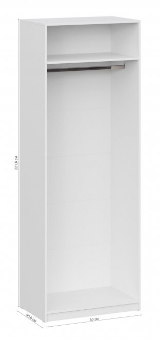 Шкаф ШК 5 800 белый текстурный