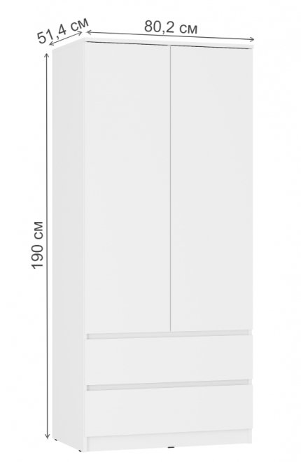 Шкаф Симпл ШК-03 белый