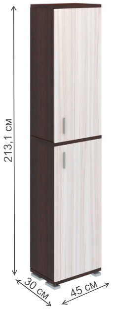 Шкаф Феланта-20-3 ВК венге / карамель