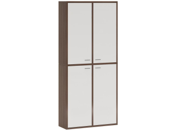 Шкаф СУ ш3в2+6ФГ шамони-ч / белый