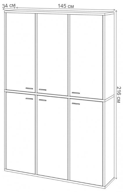 Шкаф СУ ш3в2+6ФГ Ш шамони-ч