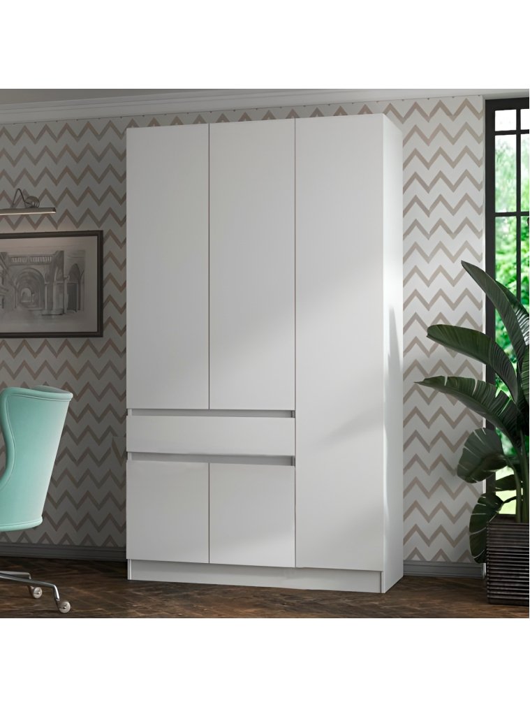 Шкаф Сура 120 белый ЛДСП