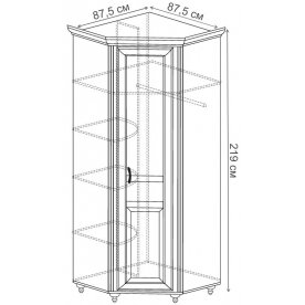 Шкаф угловой Ралли №862