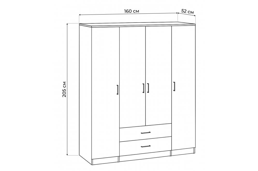 Шкаф Валетта ясень анкор светлый