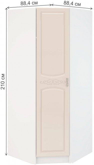 Шкаф Падуя ШКУ белый / жемчуг