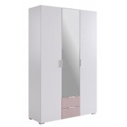 белое дерево / пудра розовая эмаль