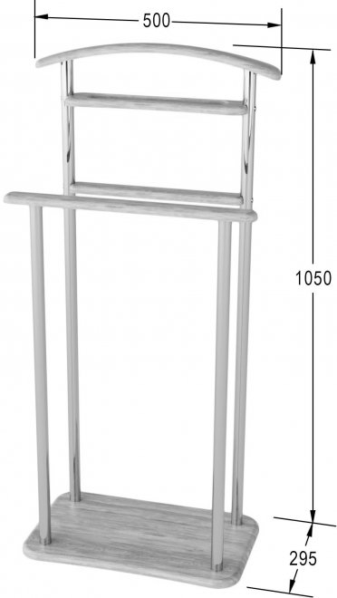 Вешалка Элдридж дуб беленый