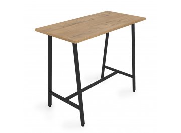Барный стол Алиас-110-40 teakwood/черный