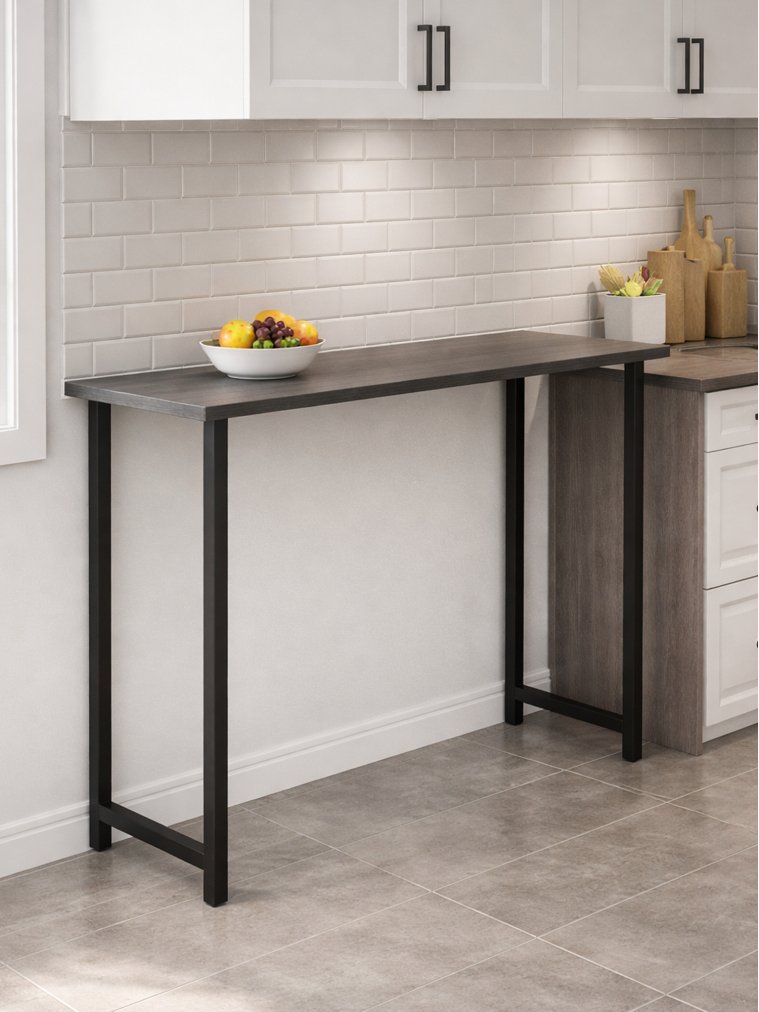 Барная стойка Дилан Лофт 120х40х90 бетон темный