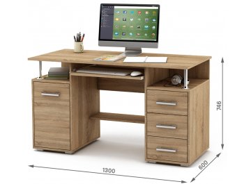 Компьютерный стол Амбер-6К