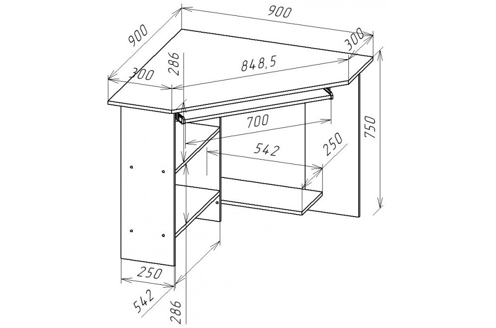 Компьютерный стол Джаз-29 венге