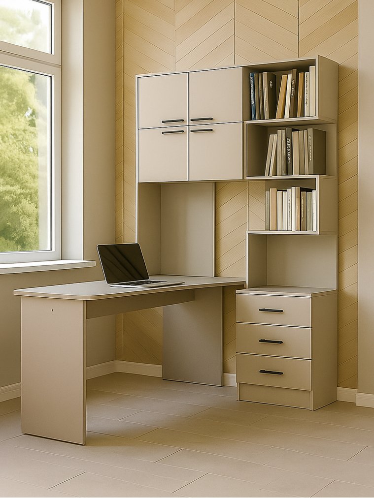 Компьютерный стол Эльброни левый кашемир