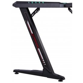 Компьютерный стол Eureka Z2 c RGB подсветкой черный