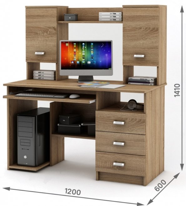 Компьютерный стол Имидж-20 дуб сонома